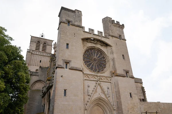 Saint Nazaire Cathedral Building City Beziers France — Zdjęcie stockowe