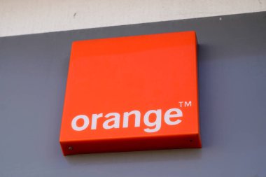 Bordeaux , Aquitaine  France - 01 09 2022 : Orange store brand logo and text sign front facade of shop agency french telecommunications office company