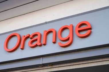 Bordeaux , Aquitaine  France - 01 09 2022 : Orange store logo and brand text sign facade shop of french agency telecommunications company