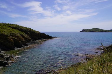 Collioure mediterranean sea coast of Vermeille Pyrenees-Orientales in french Catalonia south france