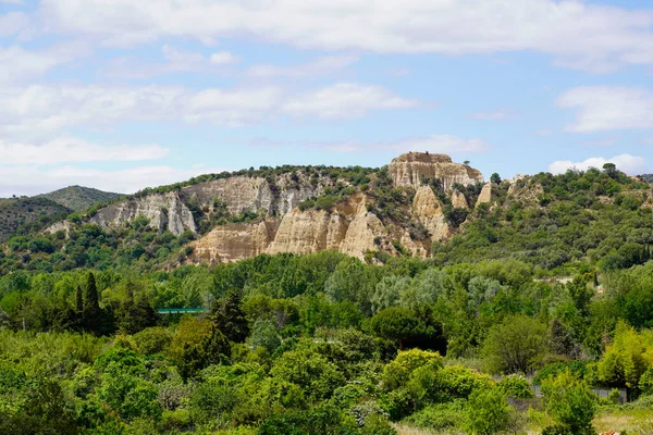 Ille Sur Situs Tet Selatan Perancis Les Orgues Geologi Tempat — Stok Foto