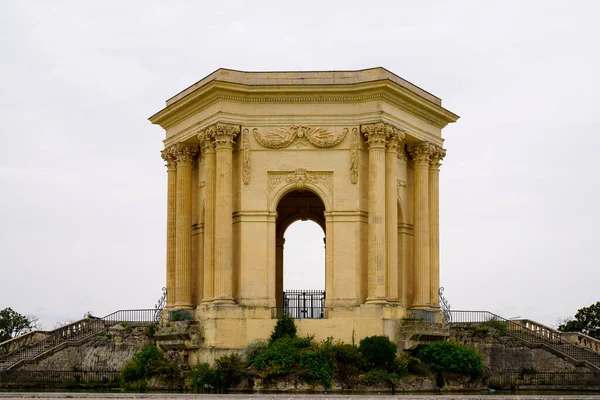 Saint Clement Acquedotto Edificio Arco Nella Città Montpellier Sud Della — Foto Stock