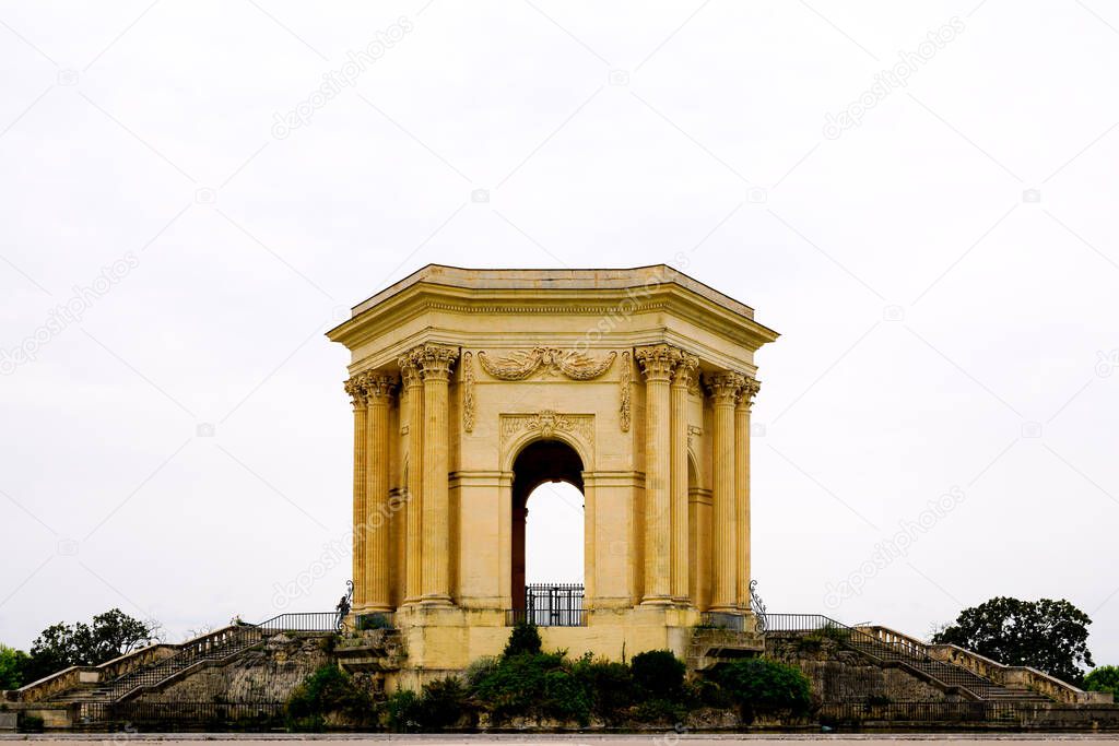 Saint Clement Aqueduct building arch in Montpellier city south France