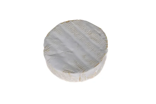 Camembert Formaggio Francese Classico Francese Latte Alimentare Base Sfondo Bianco — Foto Stock