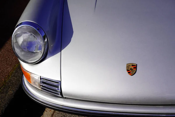 Bordeaux Aquitaine França 2022 Porsche 911 Prata Clássico Esporte Vintage — Fotografia de Stock