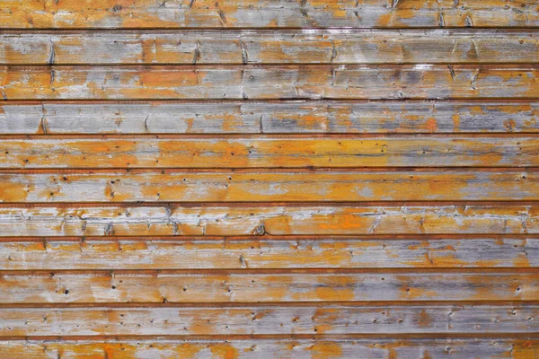 Marrone Arancio Vecchia Tavola Legno Vernice Vecchio Grigio Testurizzato Sfondo — Foto Stock