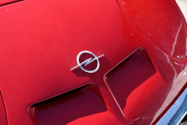Bordeaux Aquitaine France 2022 Logo Marki Opel Oznacza Przód Zabytkowego — Zdjęcie stockowe