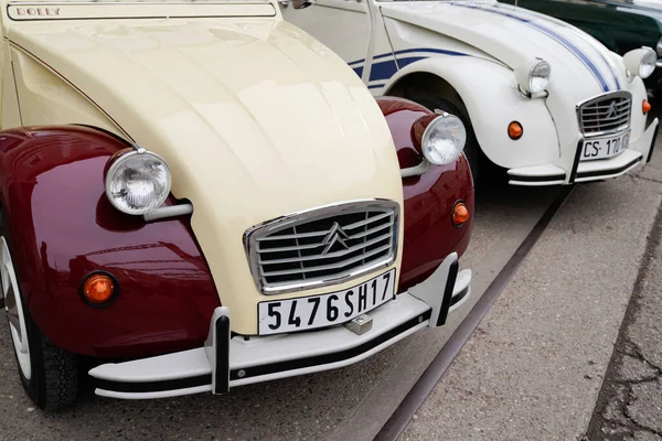 Bordeaux Aquitaine France 2022 Citroen 2Cv Auto Sonderserie Weiß Und — Stockfoto