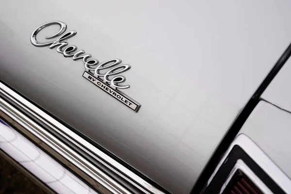 Bordeaux Akwitania Francja 2022 Chevrolet Chevelle Vintage Logo Marki Znak — Zdjęcie stockowe