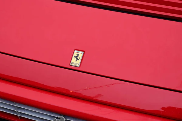 Bordeaux Aquitaine França 2022 Ferrari Cavalo Sinal Logotipo Texto Marca — Fotografia de Stock