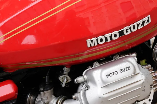 Bordeaux Aquitaine France 2022 Moto Guzzi Logo Marke Und Textschild — Stockfoto