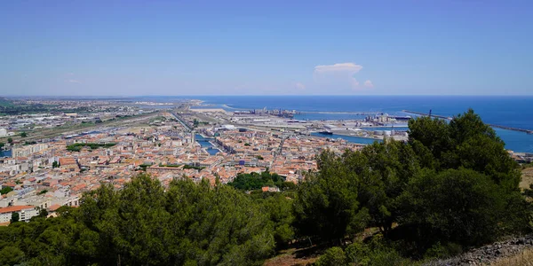 Sete Panorama Ciudad Francesa Puerto Herault Francia — Foto de Stock