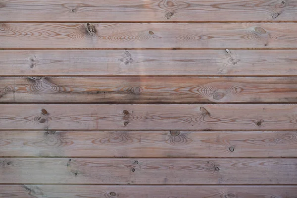 Drewniana Tekstura Brązowy Fasada Ogrodzenie Naturalne Tło Deski Drewniane Poziome — Zdjęcie stockowe