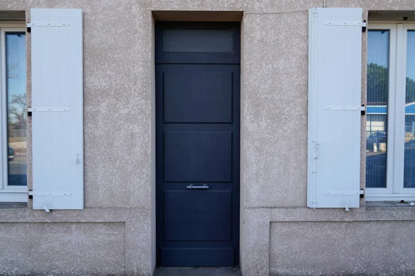 Door Wooden Home Access City House Facade — Stock Photo, Image