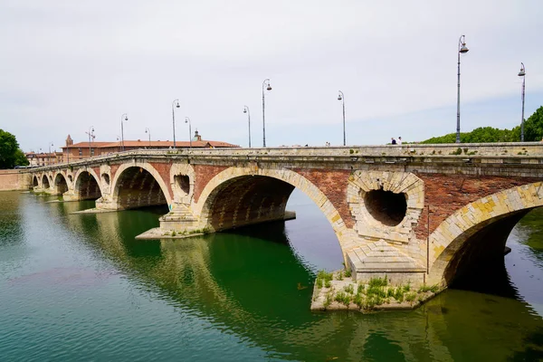 Toulouse Pont Neuf Puente Piedra Nueva Través Del Río Garona — Foto de Stock