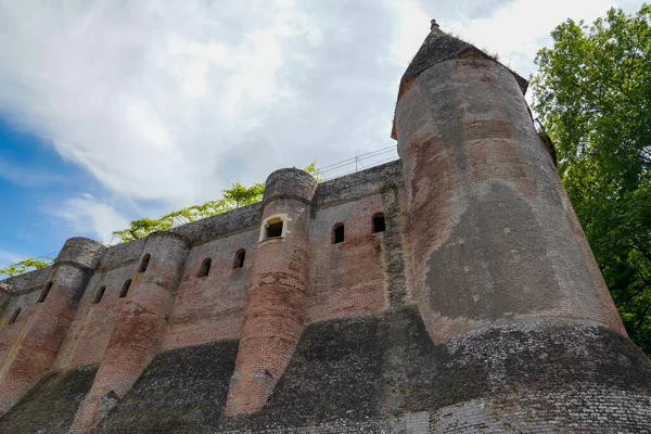 阿尔比镇Unesco上市城市法国塔城堡城墙红砖 — 图库照片