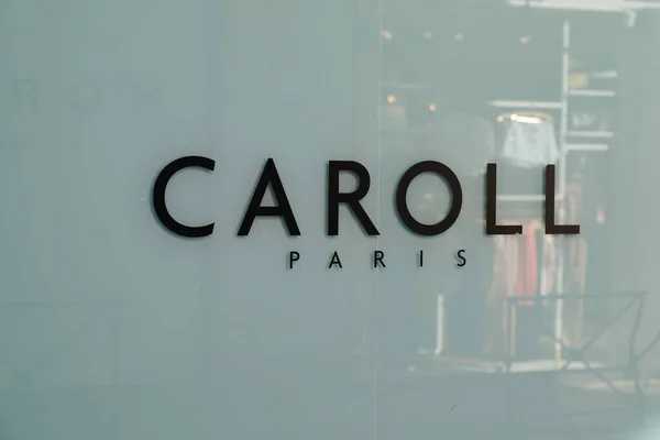 Bordéus Aquitânia França 2022 Caroll Paris Sinal Logotipo Texto Marca — Fotografia de Stock