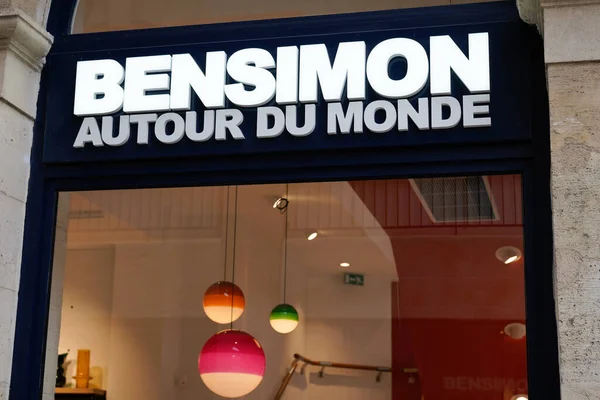 Bordeaux Aquitaine France 2022 Bensimon Logo Markası Fransız Metin Zinciri — Stok fotoğraf