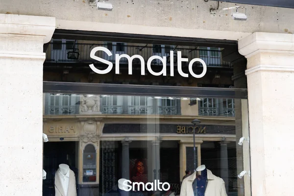 Бордо Aquitaine France 2022 Smalto Shop Sign Text Logo Brand — стоковое фото
