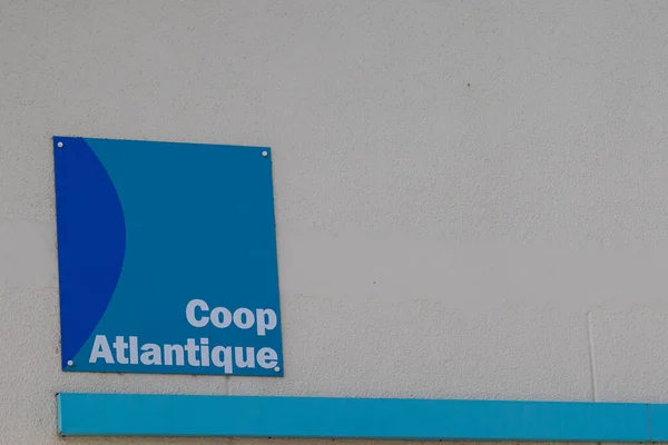 Bordeaux Aquitaine France 2022 Coop Atlantique Sign Text Logo Brand — ストック写真