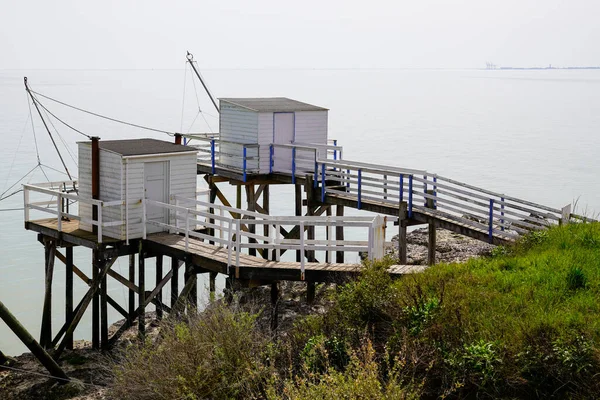 Carrelet Saint Palais Sur Mer Fransa Nın Atlantik Kıyısındaki Gironde — Stok fotoğraf