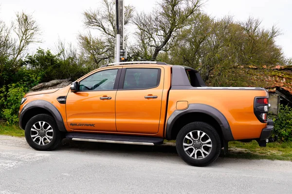 Bordeaux Aquitaine Francie 2022 Ford Ranger Wildtrack Logo Značka Text — Stock fotografie