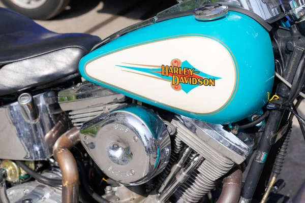 Μπορντό Aquitaine Γαλλία 2022 Harley Davidson Λογότυπο Μάρκα Δεξαμενή Καυσίμου — Φωτογραφία Αρχείου