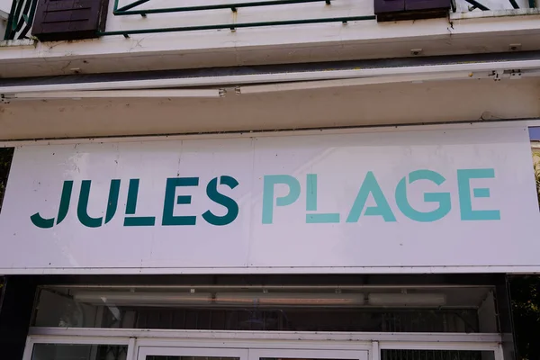 Bordeaux Aquitaine France 2022 Jules Plage Logo Brand Text Sign — Stok fotoğraf