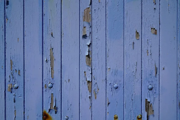 Textura Madeira Pintada Azul Grande Resistido Fundo Madeira Prancha — Fotografia de Stock