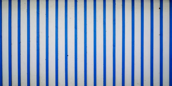 Vintage Spiaggia Legno Fondo Linea Verticale Blu Bianco Legno Tavola — Foto Stock