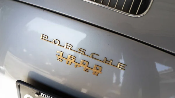 Bordeaux Aquitaine France 2022 Porsche 356 Super 1600 Emblem Logo — ストック写真