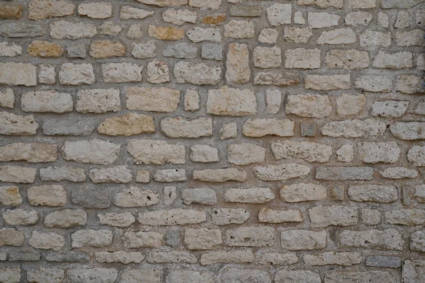 Stone Textured Long Stones Background Wall Horizontal Facade — Fotografia de Stock