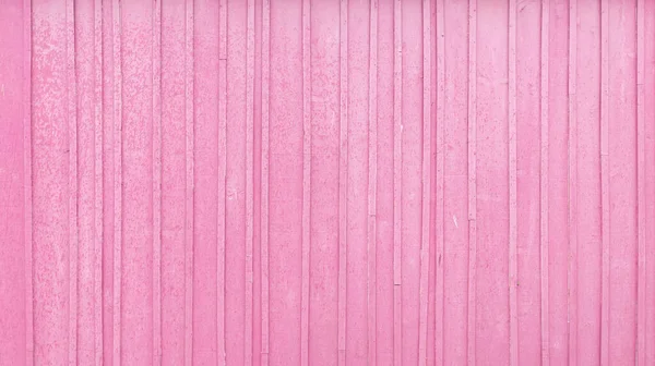 粉色木制纹理背景 顶部观察木材垂直木板面板 — 图库照片