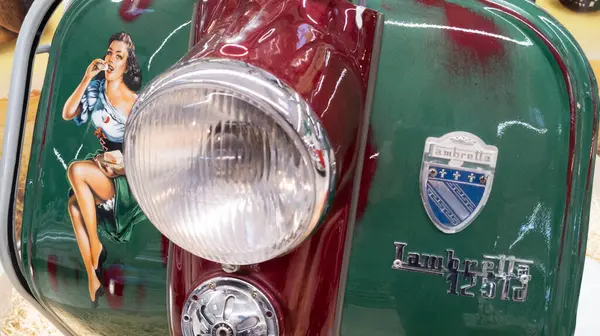 Bordeaux Aquitaine France 2022 Lambretta 125 Classic Vintage Retro Scooter — Stock Photo, Image