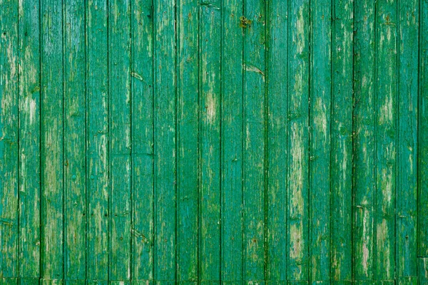 Sfondo Legno Verde Con Vecchie Tavole Dipinte Tavole Verticali — Foto Stock