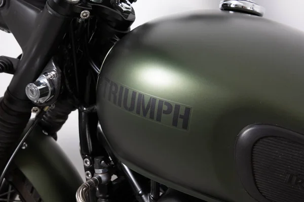 Bordeaux Aquitaine France 2022 Triomphe Bonneville T100 Kaki Couleur Vert — Photo