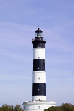 Charente-Maritime bölgesindeki Oleron adasında Phare de Chassiron Yeni Aquitaine Fransa