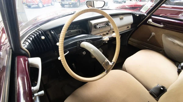 Bordeaux Aquitaine France 2022 Citroen Steering Wheel Vintage Dashboard Brand — Stock Photo, Image