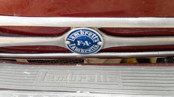 法国阿基坦波尔多 2022 Lambretta Fa经典标识品牌和文字签名 — 图库照片