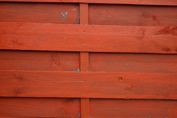 Red Horizontal Wooden Wall Fence Texture Orange Background Wood Planks — Stock Photo, Image