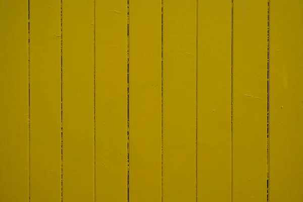 Yellow Paint Wooden Wall Fence Texture Background Wood Planks Facade — Fotografia de Stock