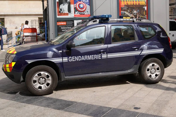 Bordeaux Aquitaine France 2022 Gendarmerie Text Sign Dacia Duster France — 스톡 사진
