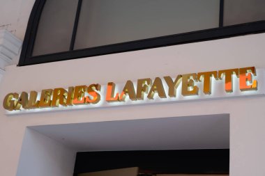 Bordeaux , Aquitaine  France - 07 14 2022 : galeries lafayette logo brand and text sign shop entrance facade city shop in france