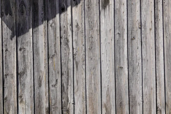 Фасад Стены Необработанной Древесины Выдерживаемый Времени — стоковое фото