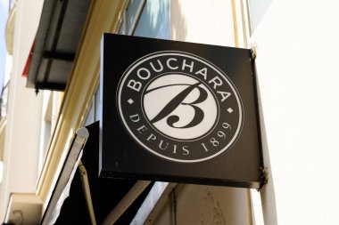 Bordeaux , Aquitaine France - 07 13 2022 : bouchara logo brand shop and text sign on wall facade store