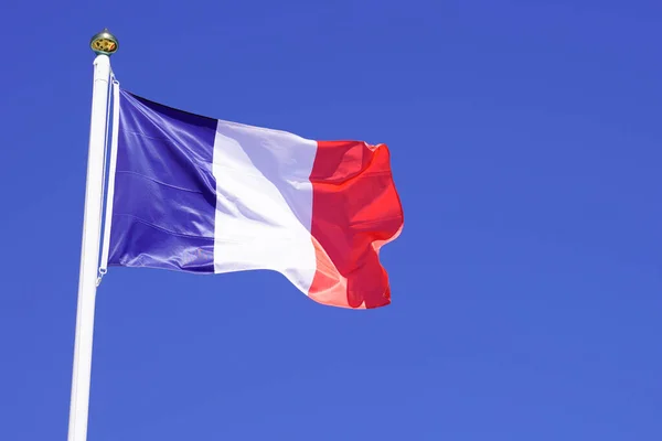 France Flag French Wave Blue Sky Waving Mat — Stock Photo, Image