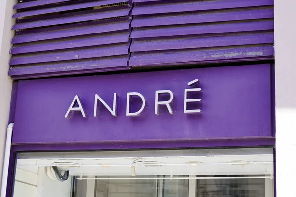Bordeaux Aquitaine France 2022 Andre Text Brand Logo Sign Facade — Stok fotoğraf