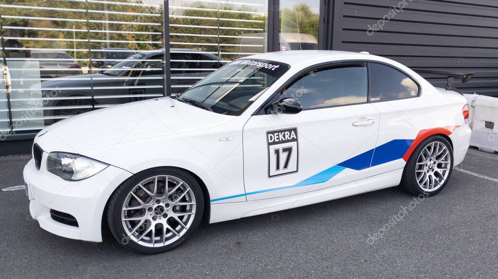 Bordeaux , Aquitaine  France - 07 25 2022 : BMW M2 Competition racing sports car M Performance Edition white