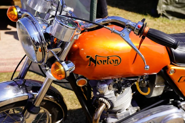 Bordeaux Aquitaine Francie 2022 Logo Značky Motocyklu Norton Podpis 750 — Stock fotografie