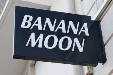 Bordeaux , Aquitaine  France - 07 28 2022 : Banana moon logo text and sign brand front wall facade shop of swimwear underclothing women fashion store
